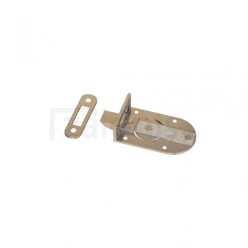 PUSH BUTTON CATCH LOCK / BRASS